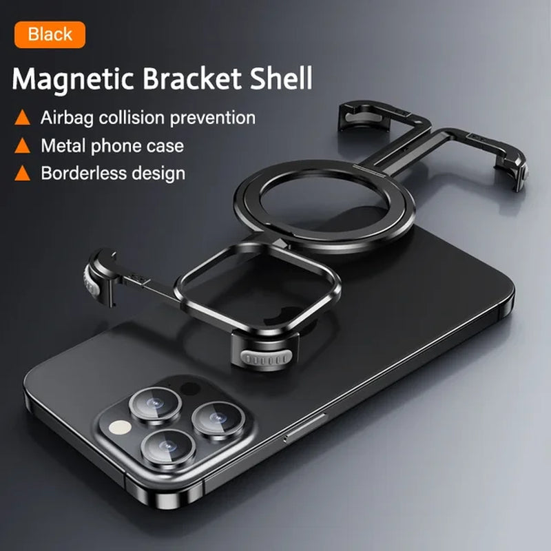 Luxury Magnetic Phone Case: Frameless Design for iPhone