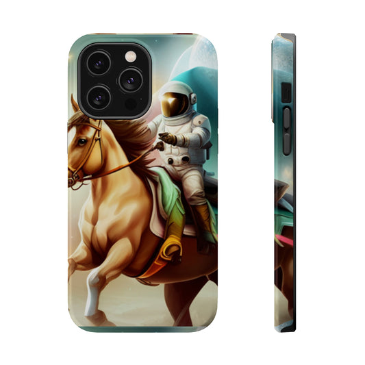 Riding Astronaut Magsafe iphone Cases