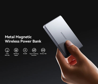 JOYROOM JR-PBM08Pro 20W Metal Magnetic Wireless Power Bank 10000mAh External Battery