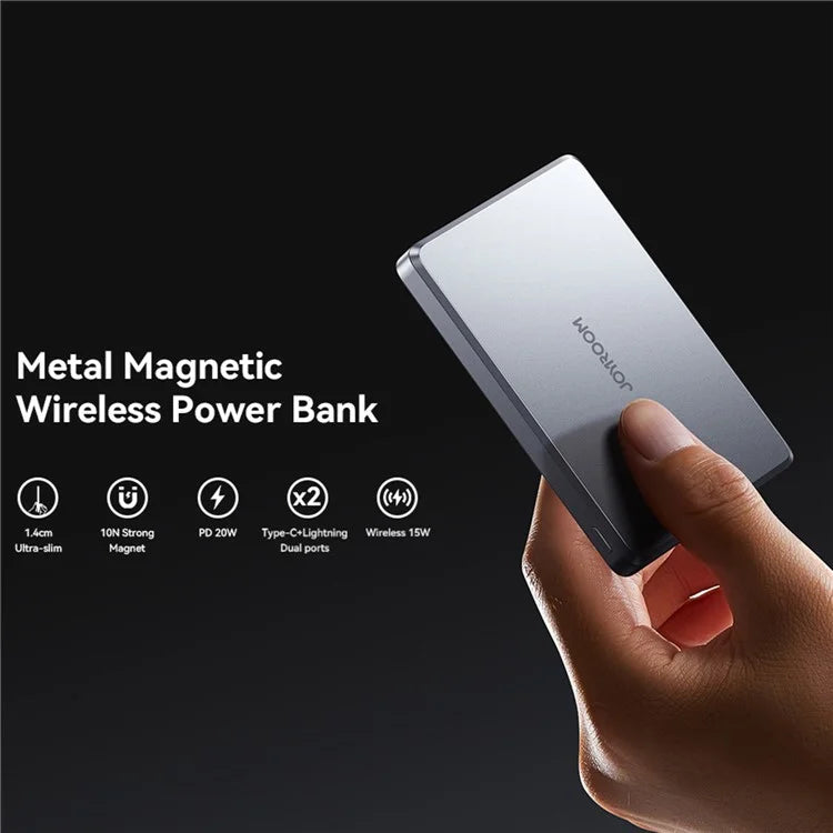 JOYROOM JR-PBM08Pro 20W Metal Magnetic Wireless Power Bank 10000mAh External Battery