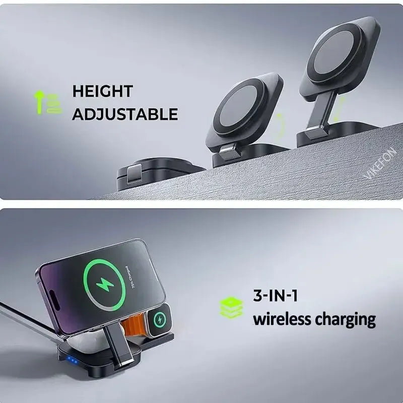 3-in-1 Foldable MagSafe Wireless Charger