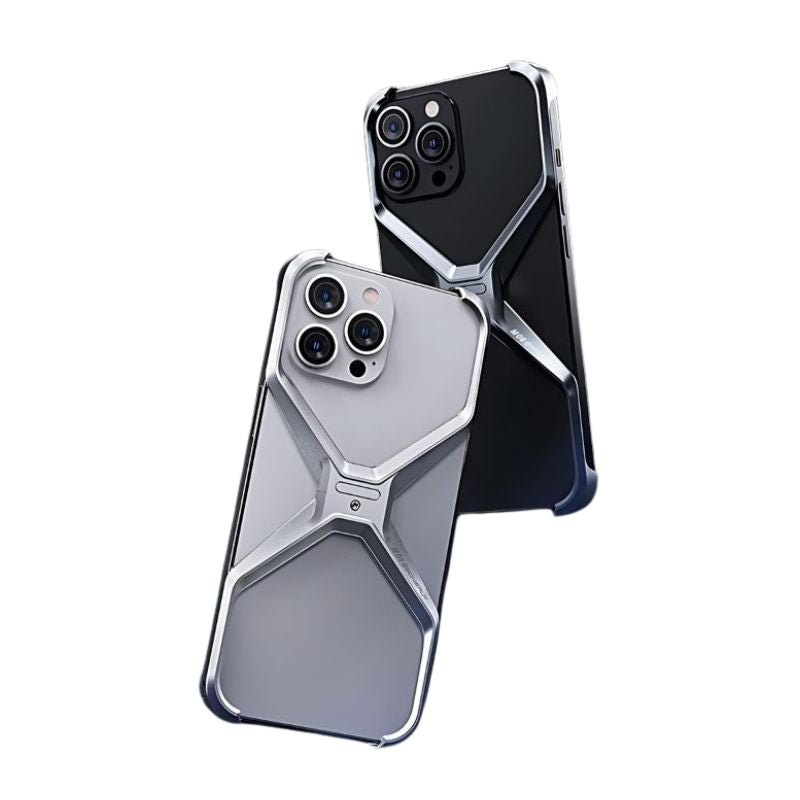 Aluminum Alloy X Type Removable Rimless Phone Cases